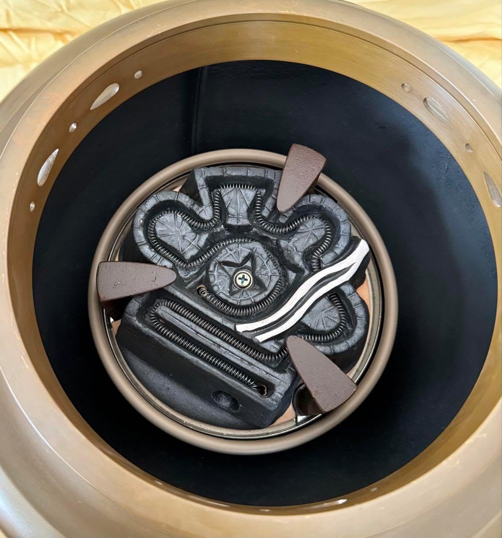 唐銅　朝鮮風炉釜　電熱器セット 真形釜 唐銅朝鮮風炉 創巧野々田電熱器 真塗小板